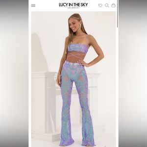 Lucy in the sky two piece sequin set, perfect for Taylor Swift Concert :)